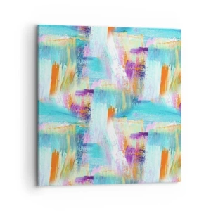 Obraz na plátně - Pohodové střídavé cákance - 70x70 cm