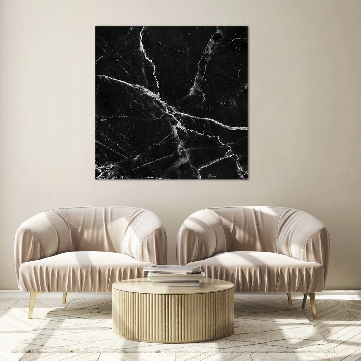 Obraz na skle - Tajemný život kamene - 60x60 cm