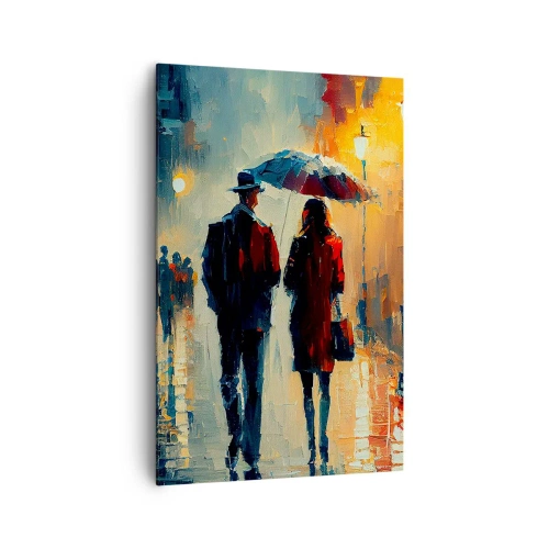 Obraz na plátně - Městská love story - 80x120 cm