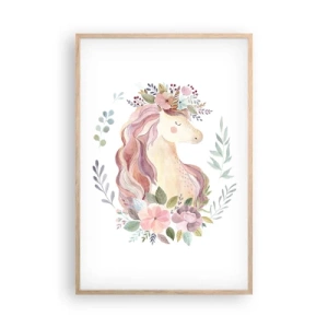 Plakát v rámu světlý dub - Pozvánka do říše pohádek - 61x91 cm