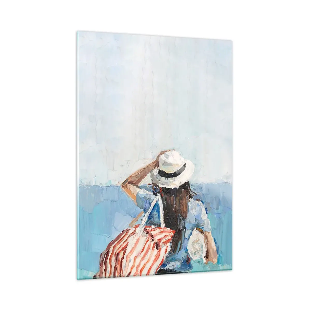 Obraz na skle - Vítej na dovolené - 50x70 cm