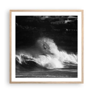 Plakát v rámu světlý dub - Výzva přijata! - 60x60 cm