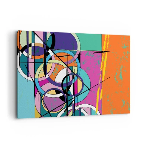 Obraz na plátně - Kruh za kruhem - 100x70 cm