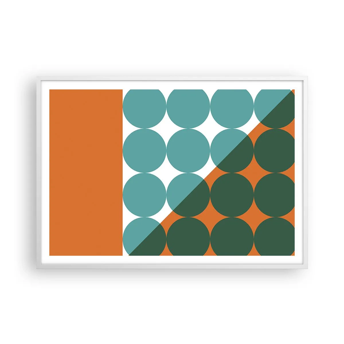 Plakát v bílém rámu - Nahoru a šikmo - 100x70 cm