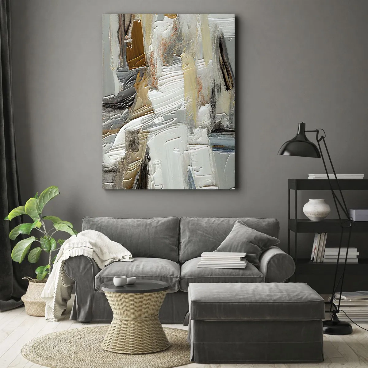Obraz na plátně - Barevné nahromadění - 50x70 cm