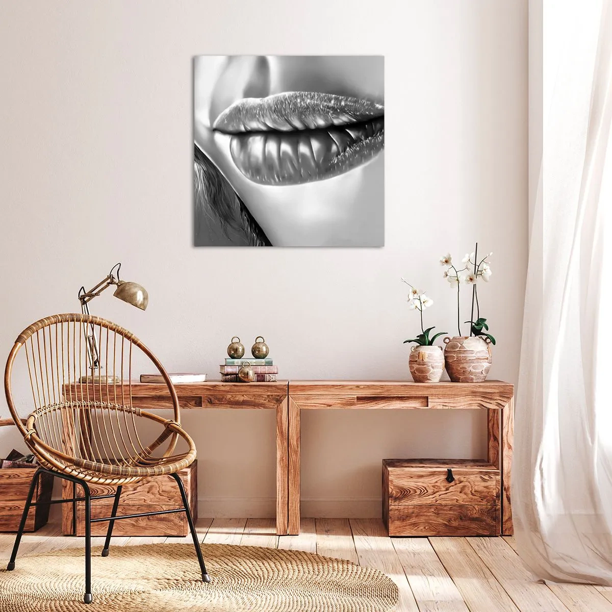 Obraz na plátně - Vím, na co myslíš… - 40x40 cm