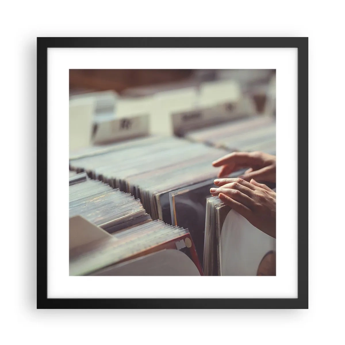 Plakát v černém rámu - Hledání emocí - 40x40 cm