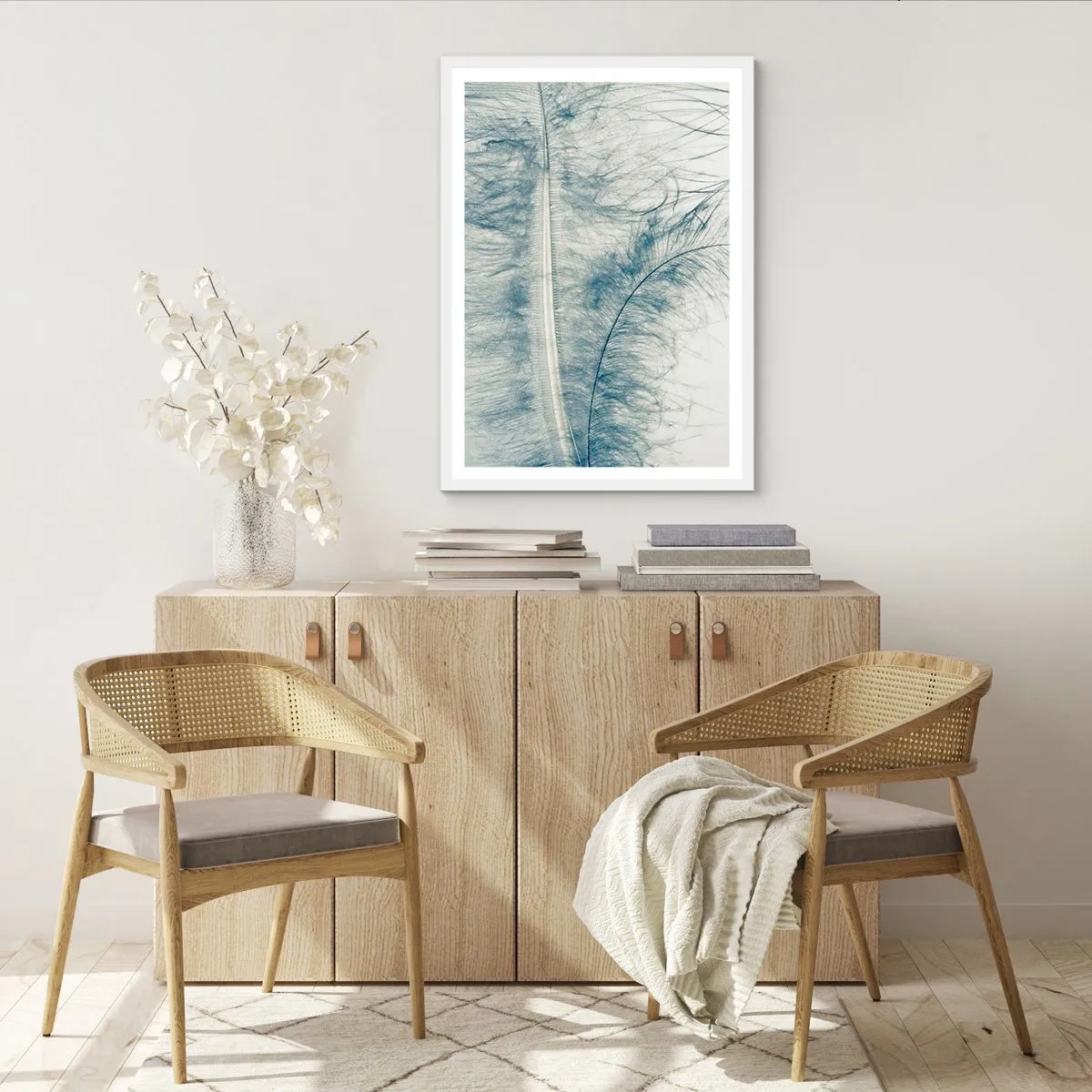 Plakát v bílém rámu - Šepot přírody - 61x91 cm