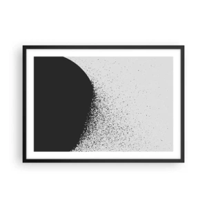 Plakát v černém rámu - Pohyb částic - 70x50 cm