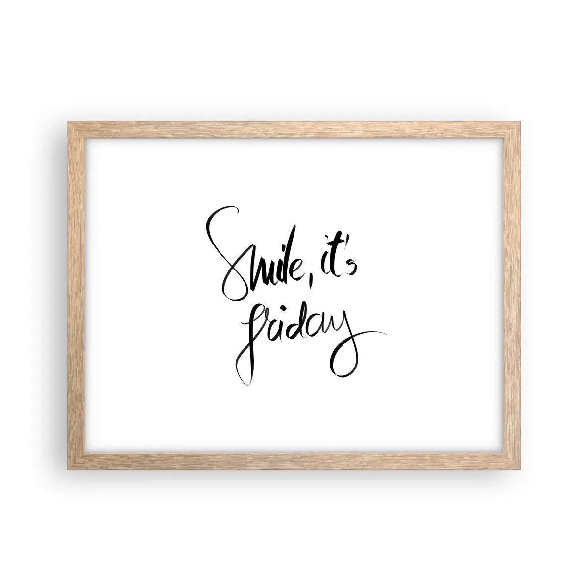 Plakát v rámu světlý dub - Opravdová radost - 40x30 cm