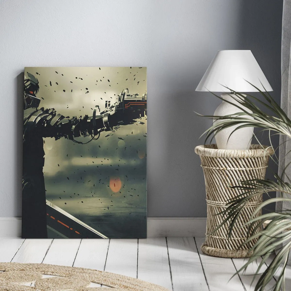 Obraz na plátně - Vražedná zbraň - tvůj vlastní terminátor - 55x100 cm