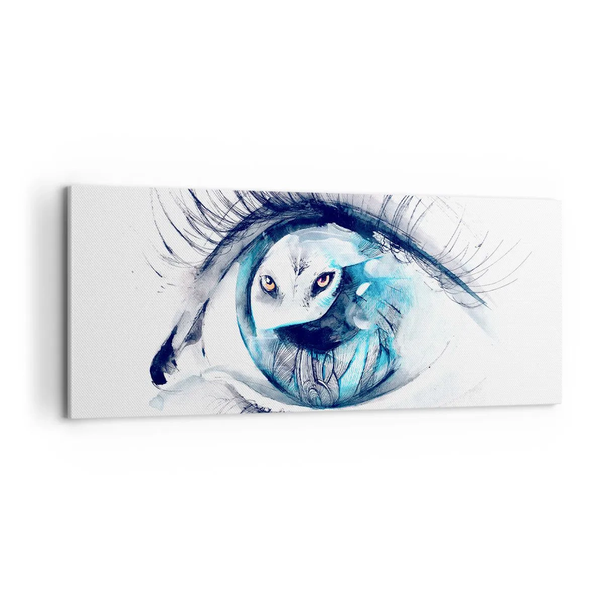 Obraz na plátně - Z očí do očí s divočinou - 100x40 cm