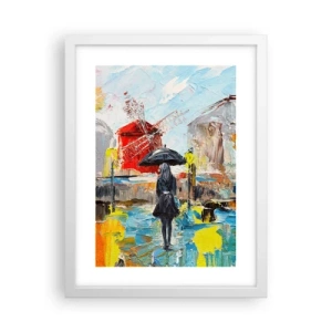 Plakát v bílém rámu - Pařížské legendy - 30x40 cm