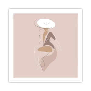 Plakát - Jak vypadá pravá dáma? - 60x60 cm