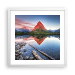 Plakát v bílém rámu - Teplo a chlad - 40x40 cm