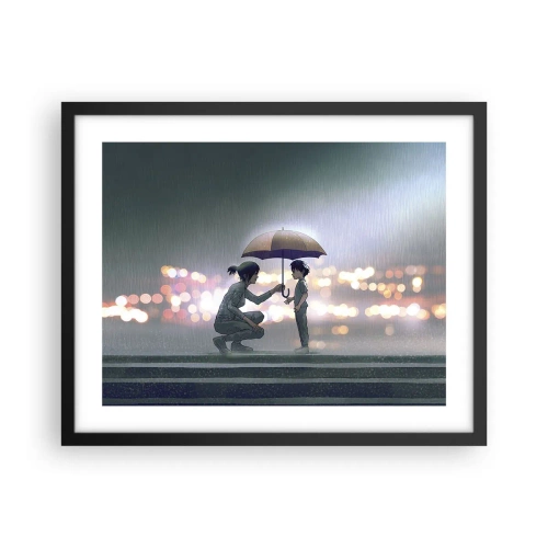 Plakát v černém rámu - A vše je v pořádku - 50x40 cm