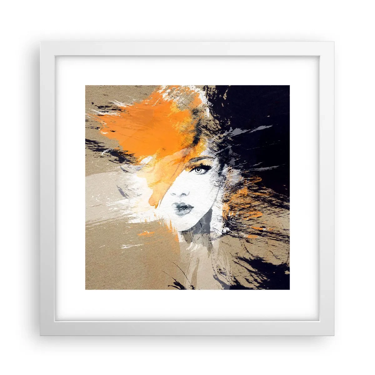 Plakát v bílém rámu - A je světlo - 30x30 cm