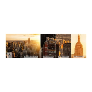 Vzor Fototapety Samolepicí Deluxe Sticker - Růst na slunci - Město, New York, Architektura - 100x30 cm