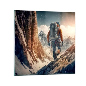 Obraz na skle - Osamělý bojovník - 60x60 cm