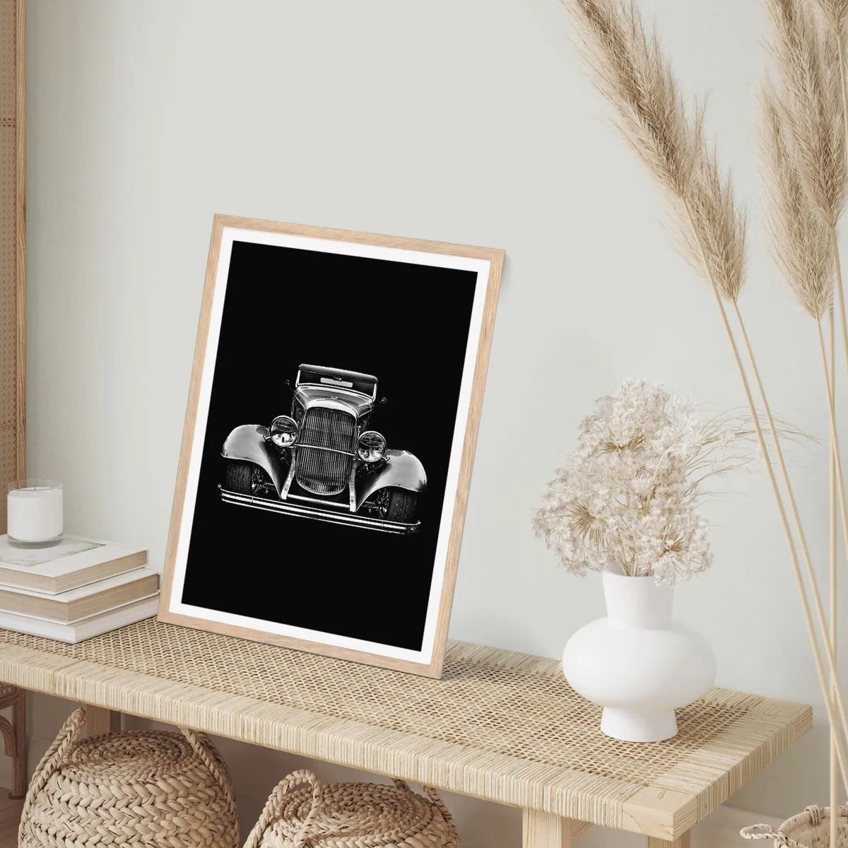 Plakát v rámu světlý dub - Opravdový gentleman - 50x70 cm