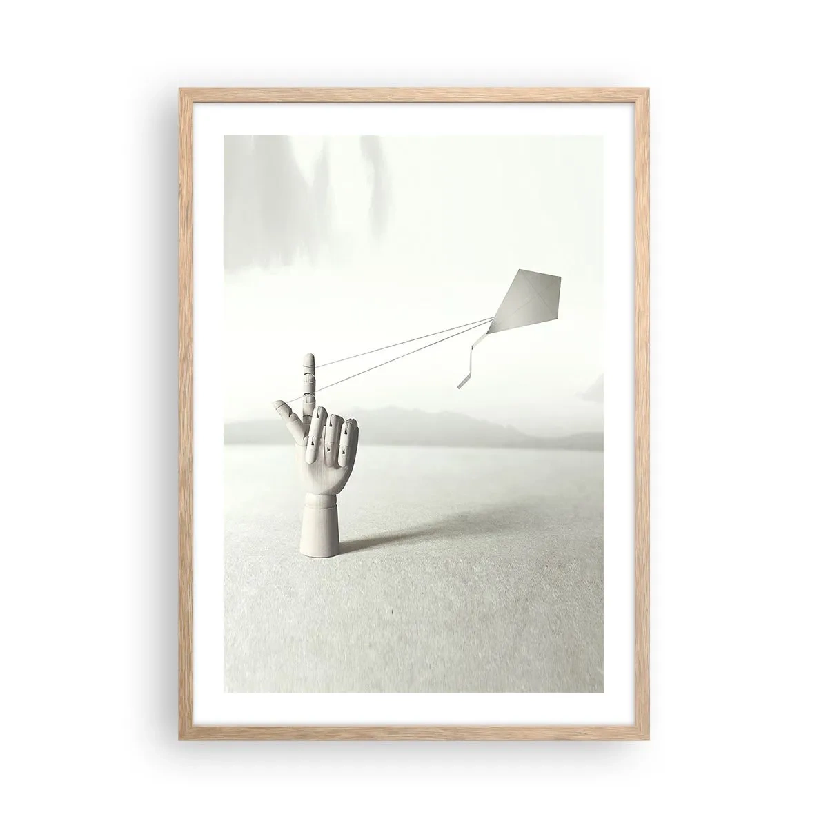 Plakát v rámu světlý dub - Výzva - 50x70 cm