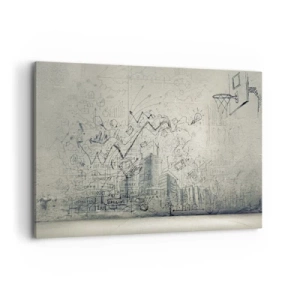 Obraz na plátně - Můj skvělý městský život - 120x80 cm