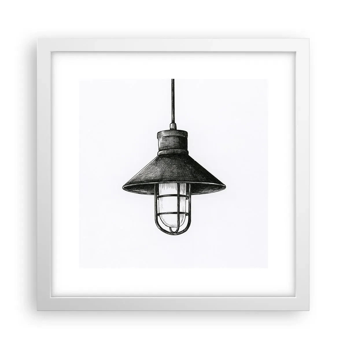 Plakát v bílém rámu - Jako před lety… - 30x30 cm