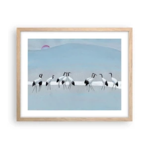 Plakát v rámu světlý dub - Po horkém dni - 50x40 cm