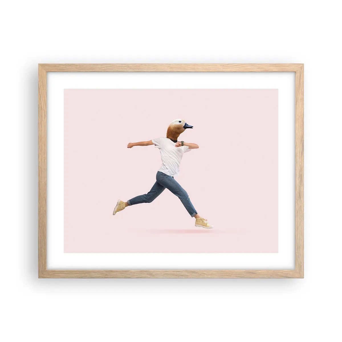 Plakát v rámu světlý dub - Špetka absurdity - 50x40 cm