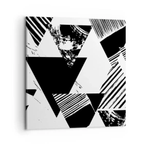 Obraz na plátně - Déšť trojúhelníků - 60x60 cm