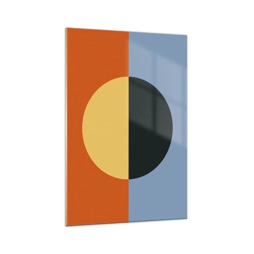 Obraz na skle - Kompozice tepla a chladu - 70x100 cm