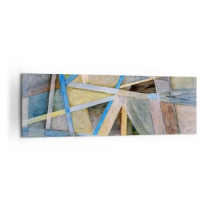 Obraz na plátně - Přímo nebo diagonálně? - 160x50 cm