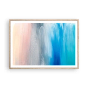 Plakát v rámu světlý dub - Živly: vzduch - 100x70 cm