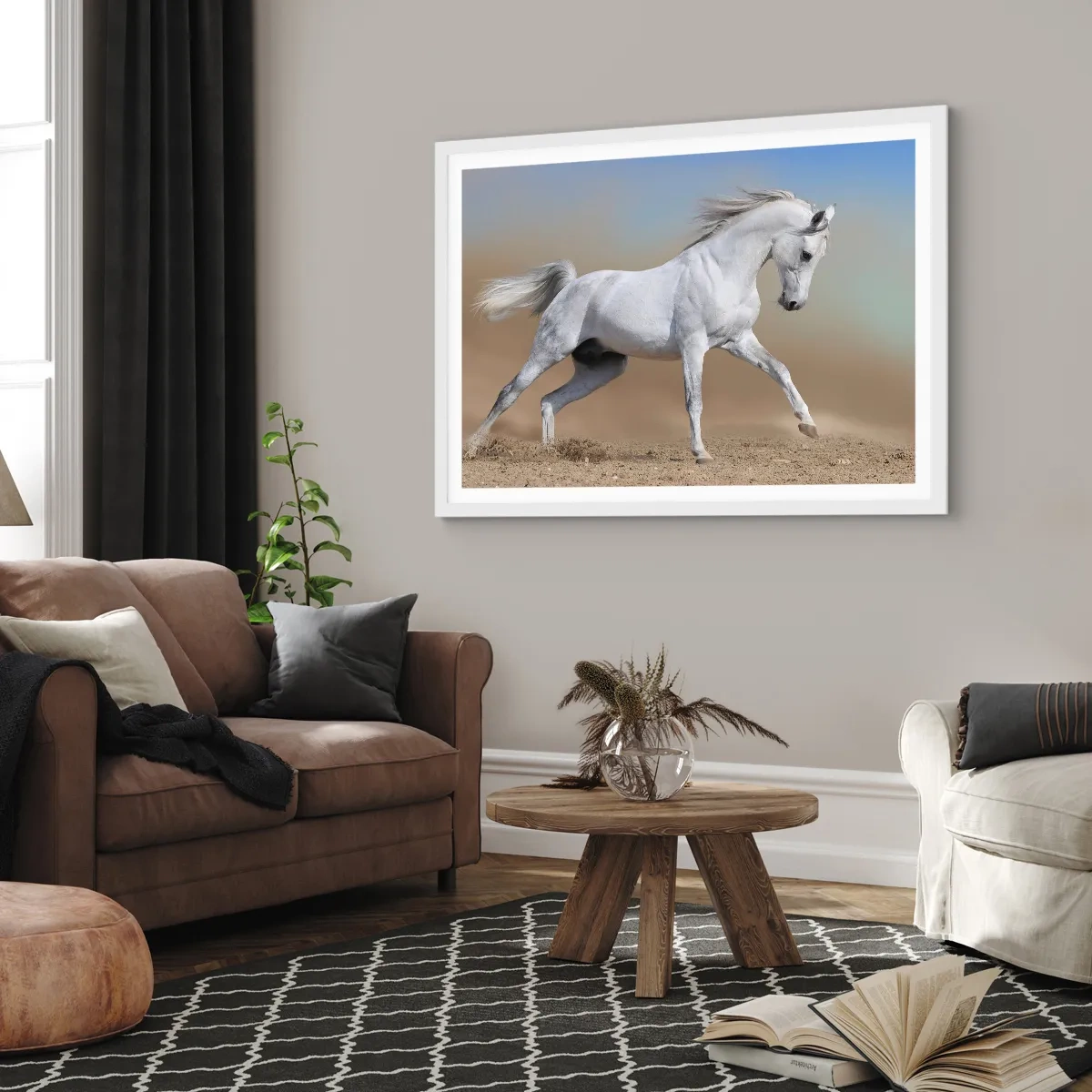 Plakát v bílém rámu - Nejkrásnější arabská pohádka - 50x40 cm