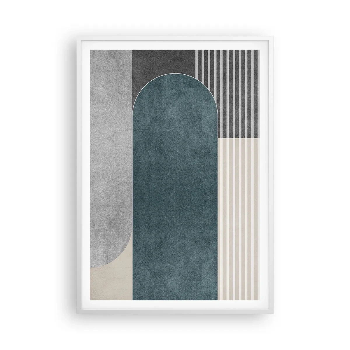 Plakát v bílém rámu - Kompozice na úrovni - 70x100 cm