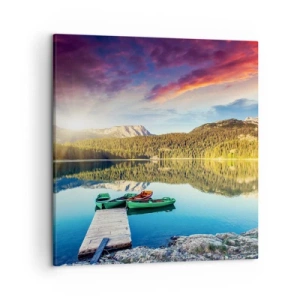 Obraz na plátně - U vody hladké jako zrcadlo - 50x50 cm