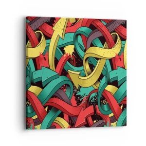 Obraz na plátně - Kudy do cíle? - 40x40 cm