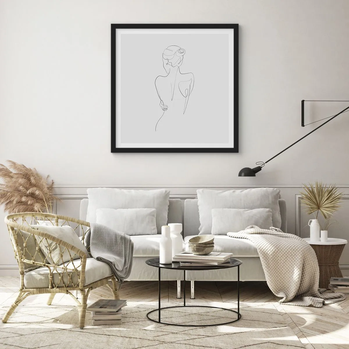 Plakát v černém rámu - Hudba těla - 60x60 cm