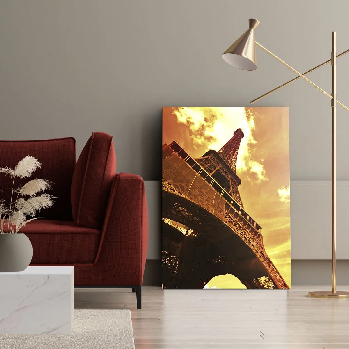 Obraz na plátně - Monumentální, protože je pozlacená sluncem - 65x120 cm