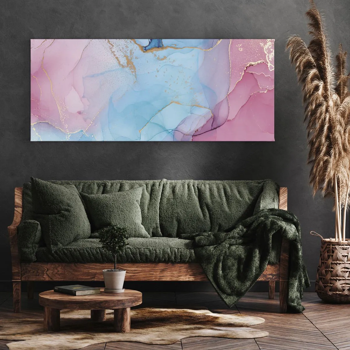 Obraz na plátně - Setkávání a prolínání - 100x40 cm