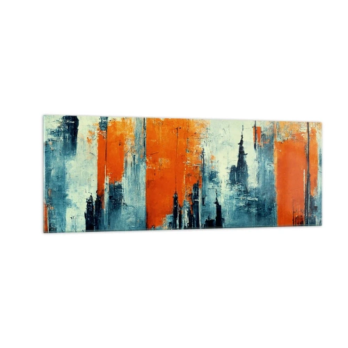 Obraz na skle - Moderní krajina - 140x50 cm