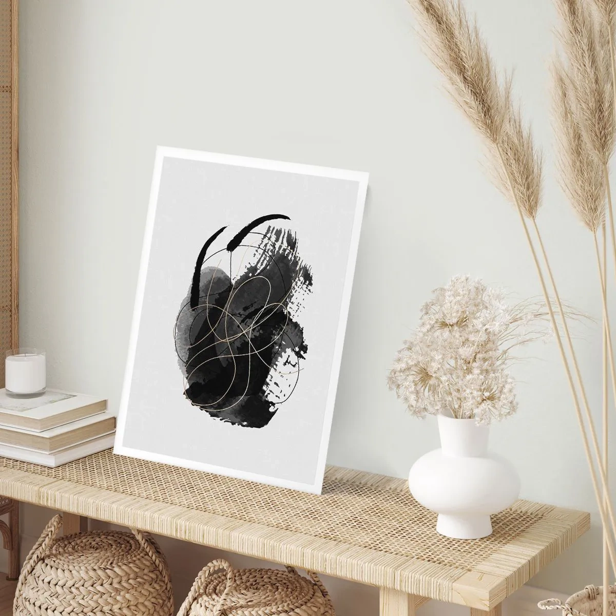 Plakát - Upletené z černé - 61x91 cm