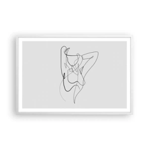 Plakát v bílém rámu - Ty jsi záhada… - 91x61 cm