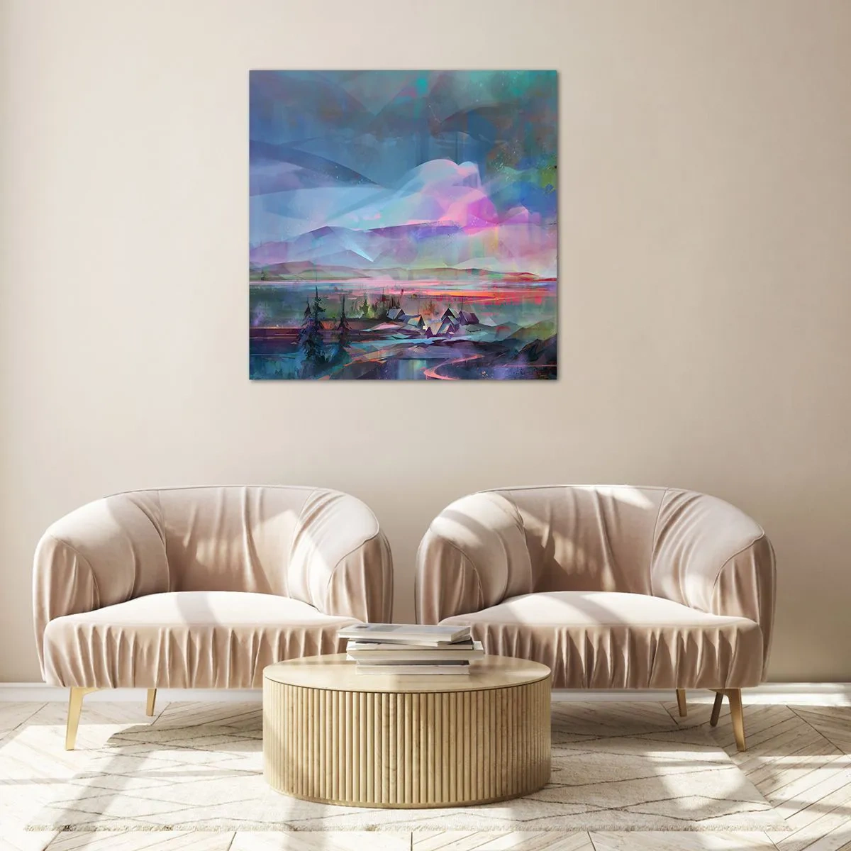 Obraz na skle - Pod přátelským nebem - 40x40 cm