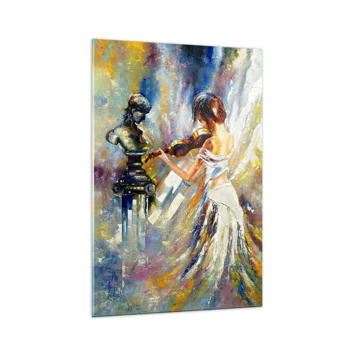 Obraz na skle - Oživení citem - 70x100 cm