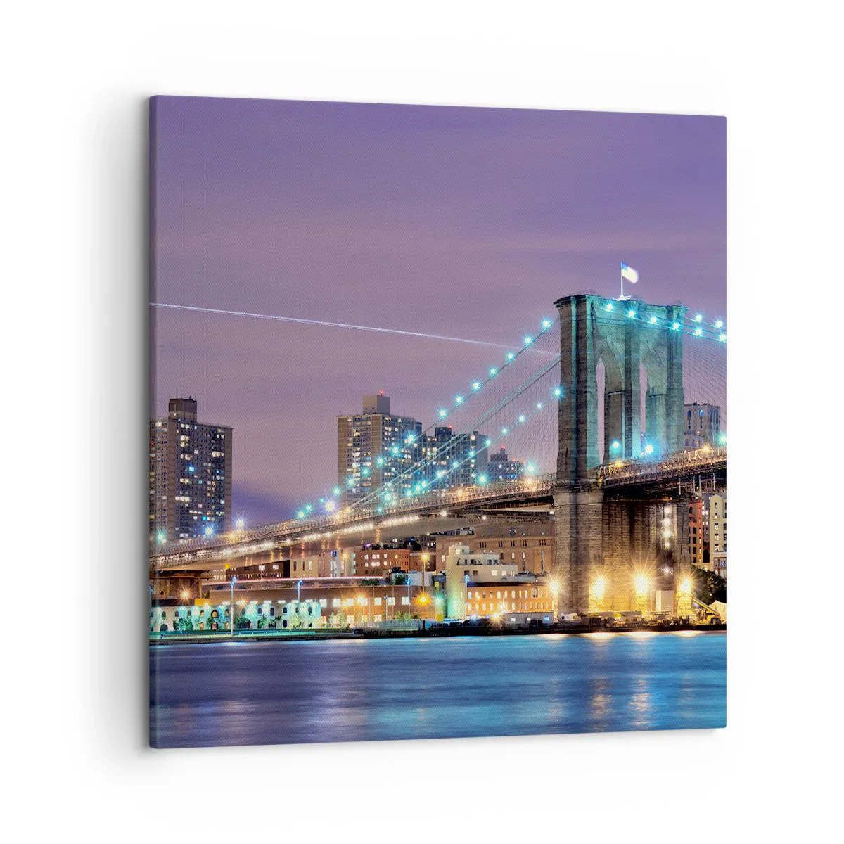 Obraz na plátně - Po mnoho let Brooklynský most - 50x50 cm