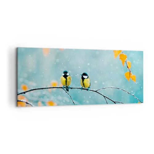 Obraz na plátně - Ptačí drby - 120x50 cm