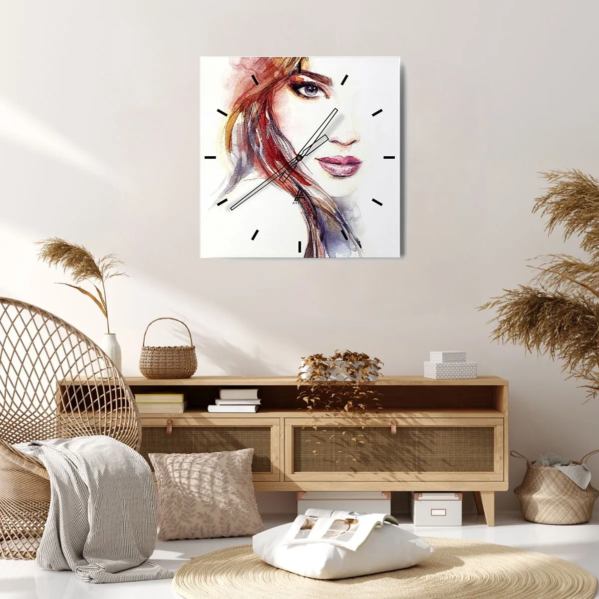 Nástěnné hodiny - Vademecum - pojď se mnou - 40x40 cm