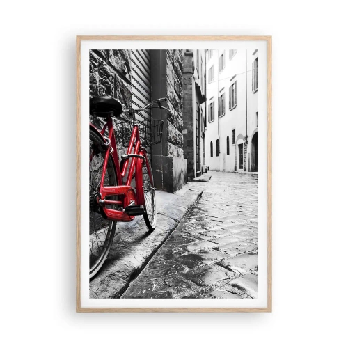 Plakát v rámu světlý dub - Skutečná krása nestárne - 70x100 cm