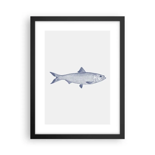 Plakát v černém rámu - Pozdravy ze severních moří - 30x40 cm